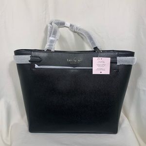 NWT Kate Spade Staci Laptop Tote in Black